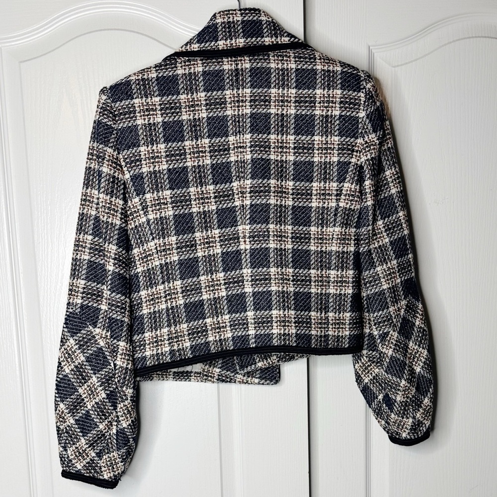 NWOT Veronica Beard Aise Cropped Tweed Jacket – Size 0 - Picture 5 of 14